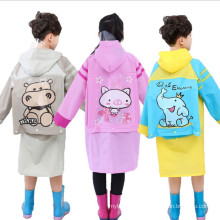 Hooded Cartoon print logo Custom Children Raincoats